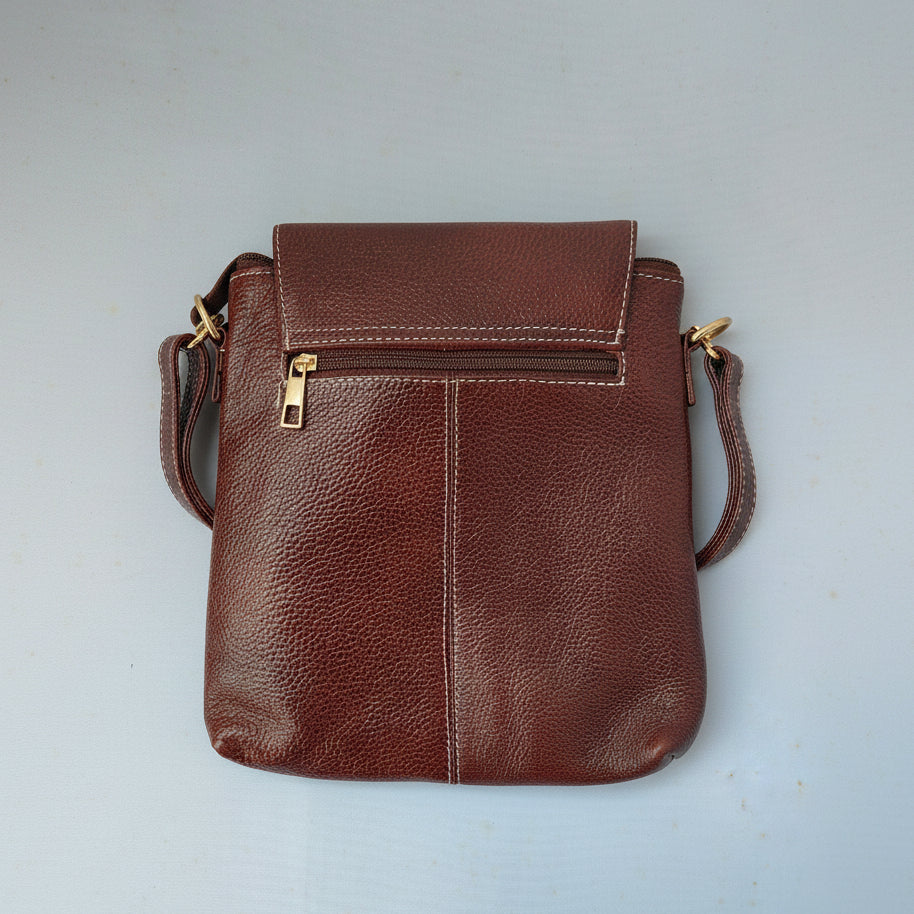 Medium Size Sling Bag Brown