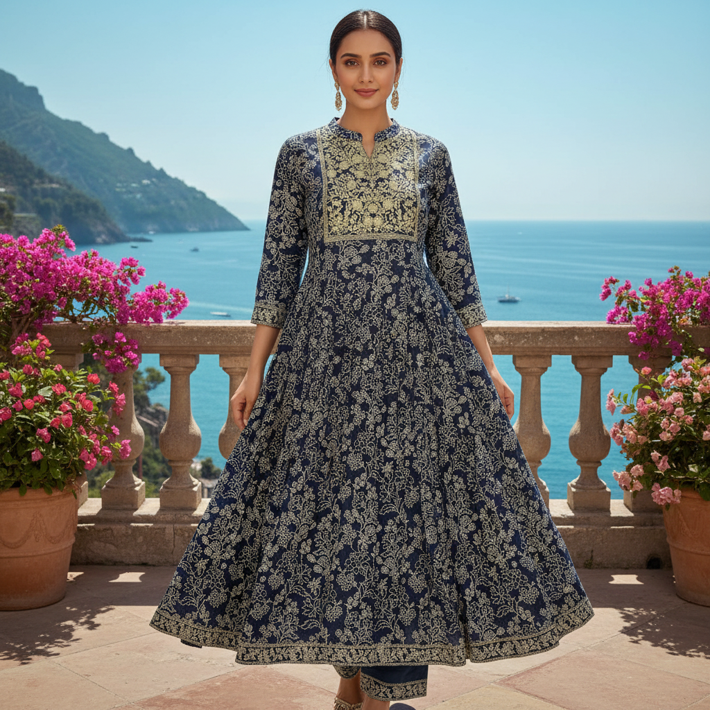 Three Piece Kurti Set