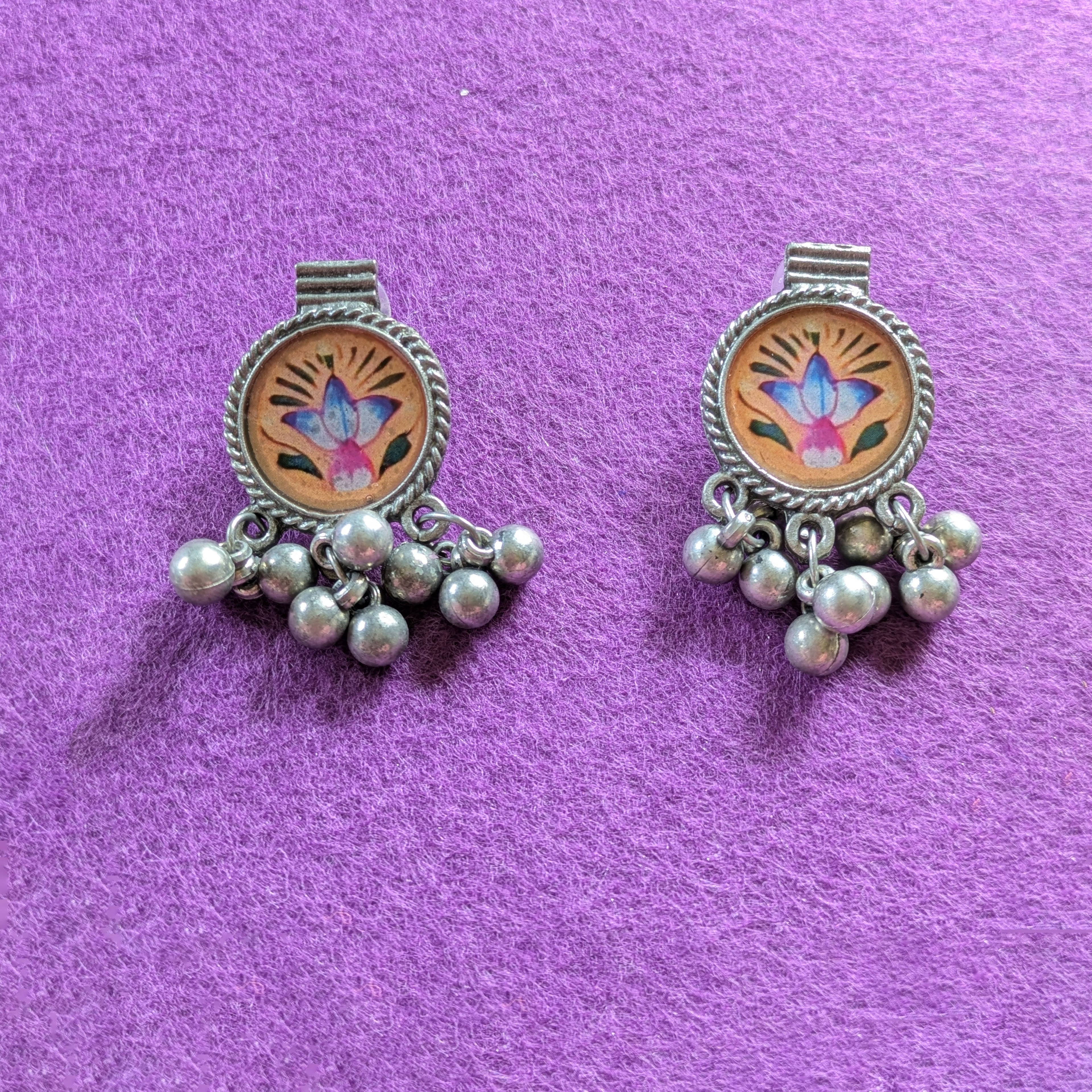 Rajasthani Oxidized Necklace with Earrings