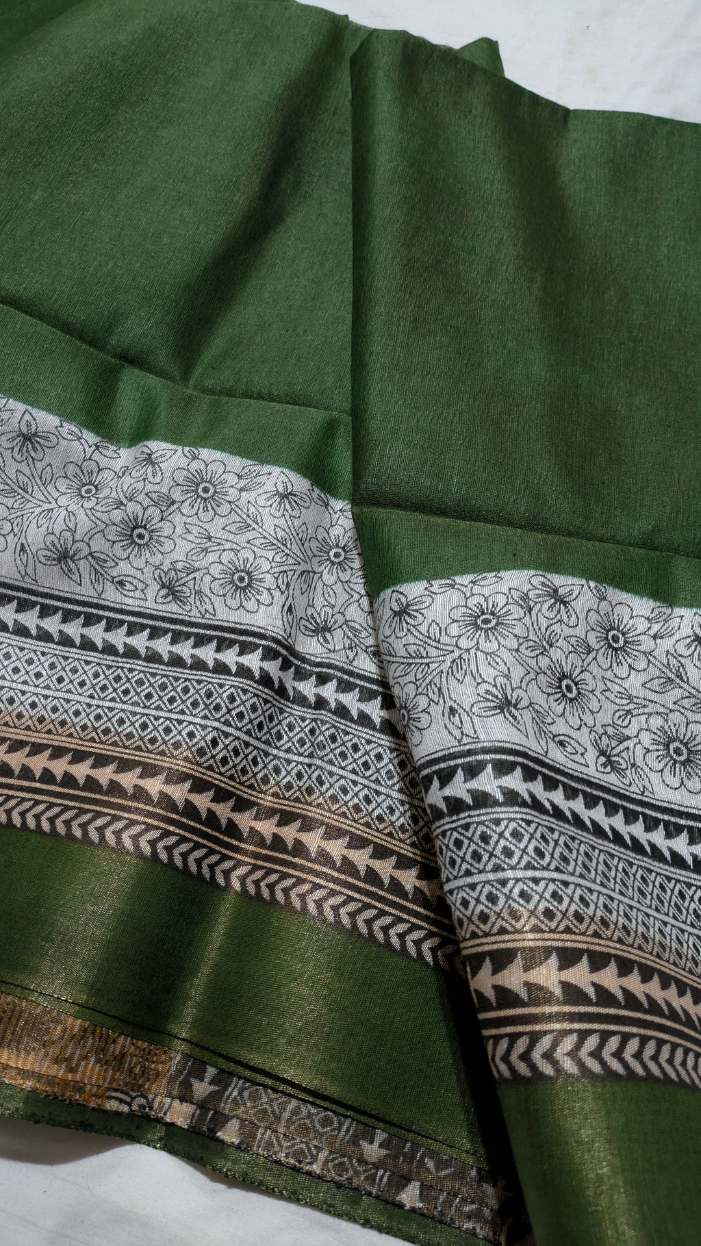 Semi Bapta Tussar Saree with Blouse Piece