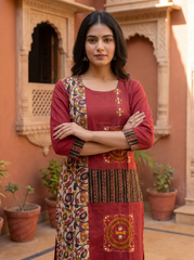 Boutique Kurti Red (NATRANG BRAND)