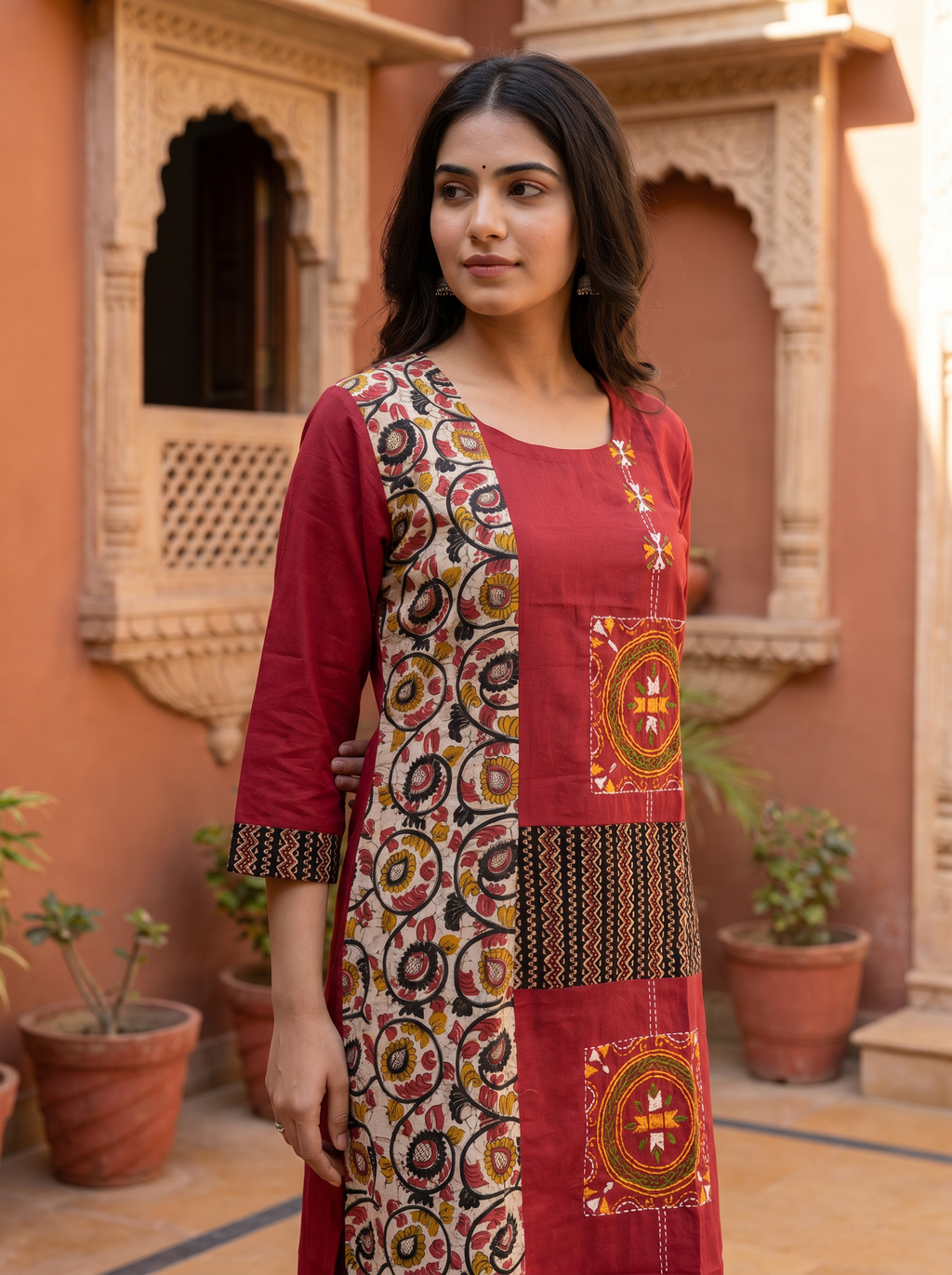 Boutique Kurti Red (NATRANG)