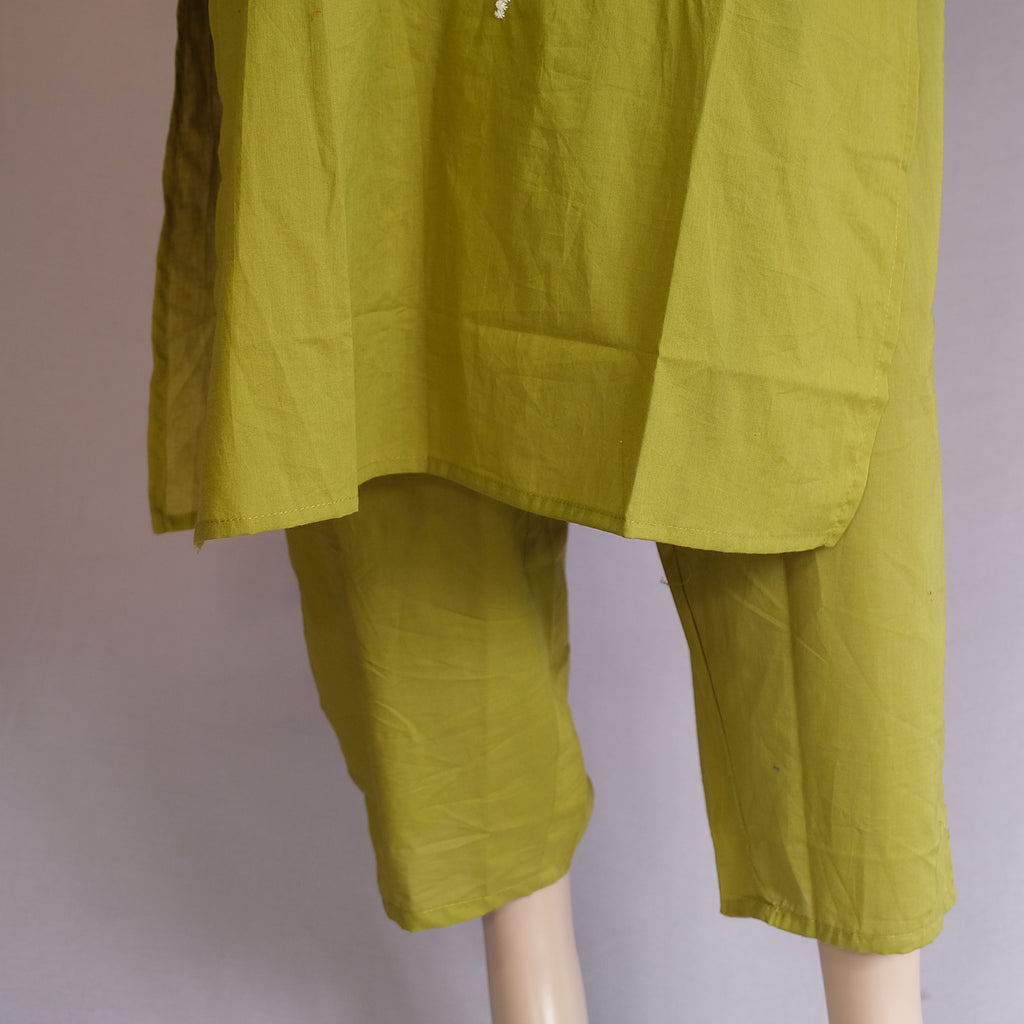 Three Piece Kurti Light Green