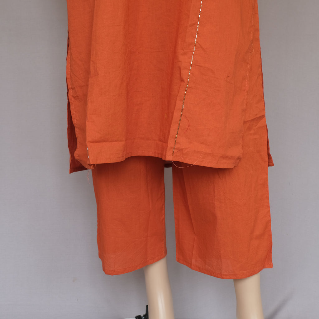 Three Piece Kurti Rust