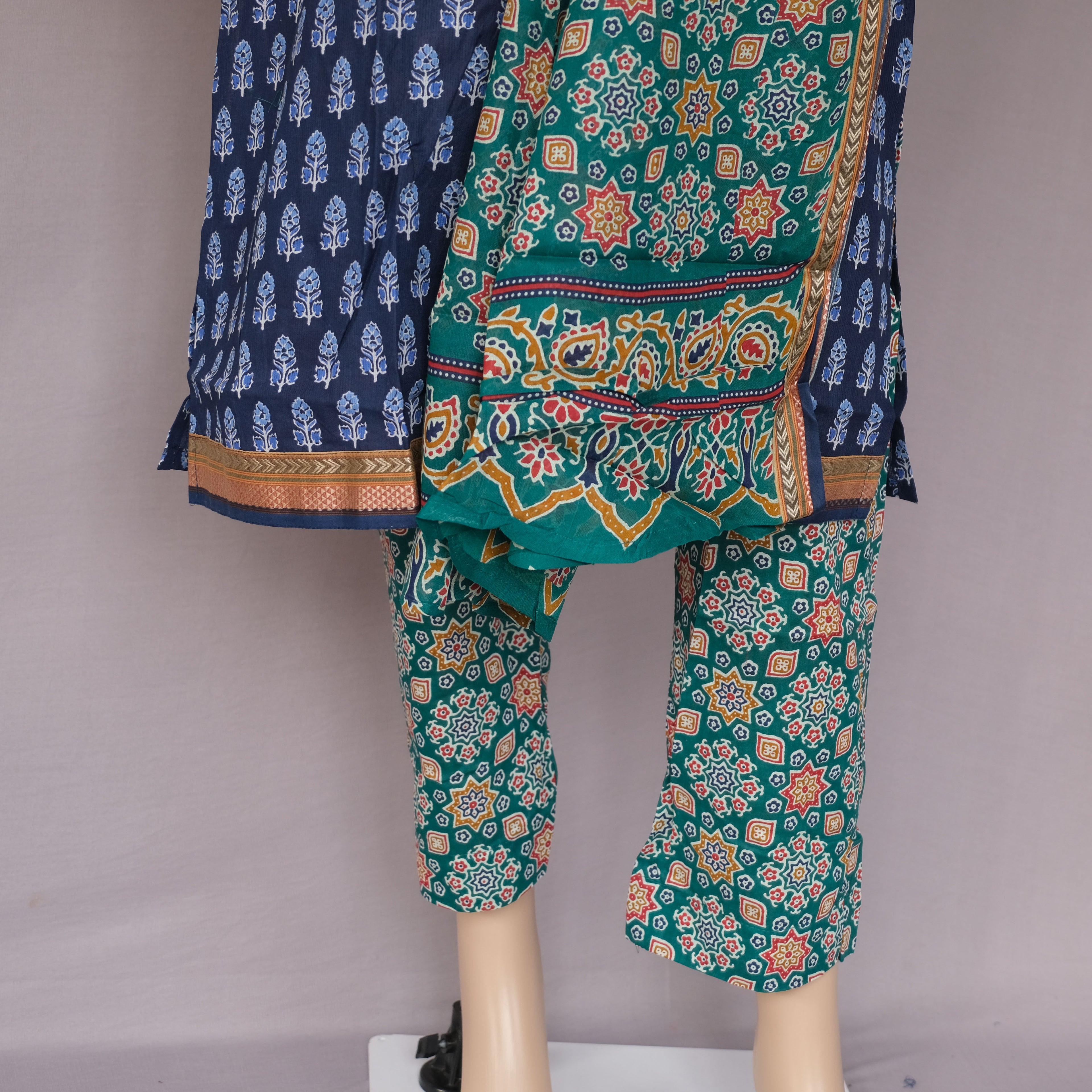 Three Piece Kurti Blue (Brand SEJAL)