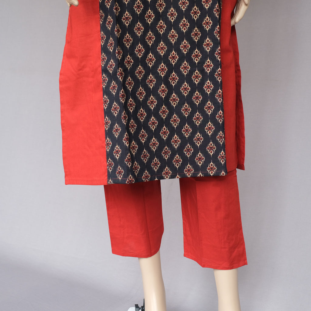 Three Piece Kurti Red