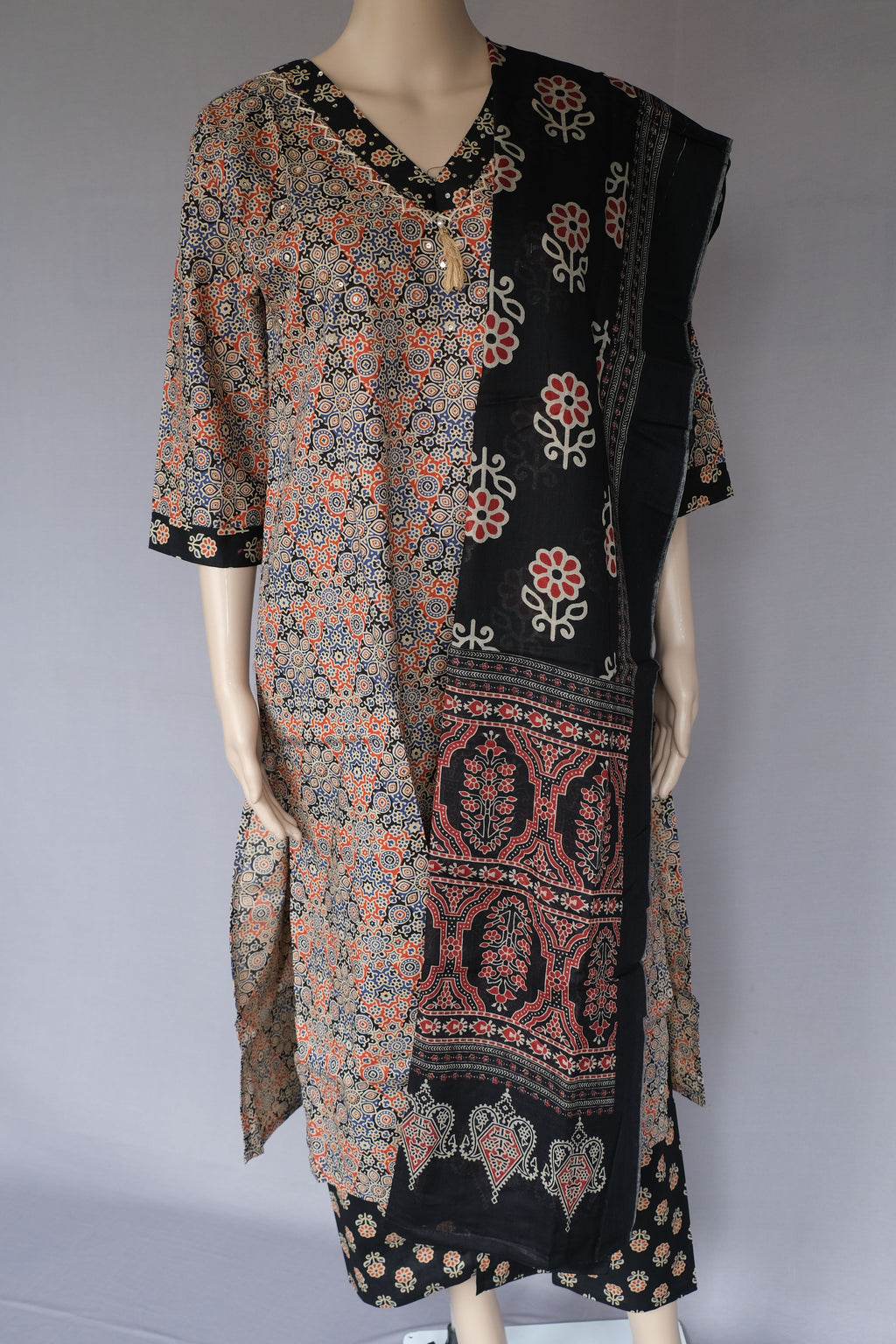 Three Piece Kurti Ajrok