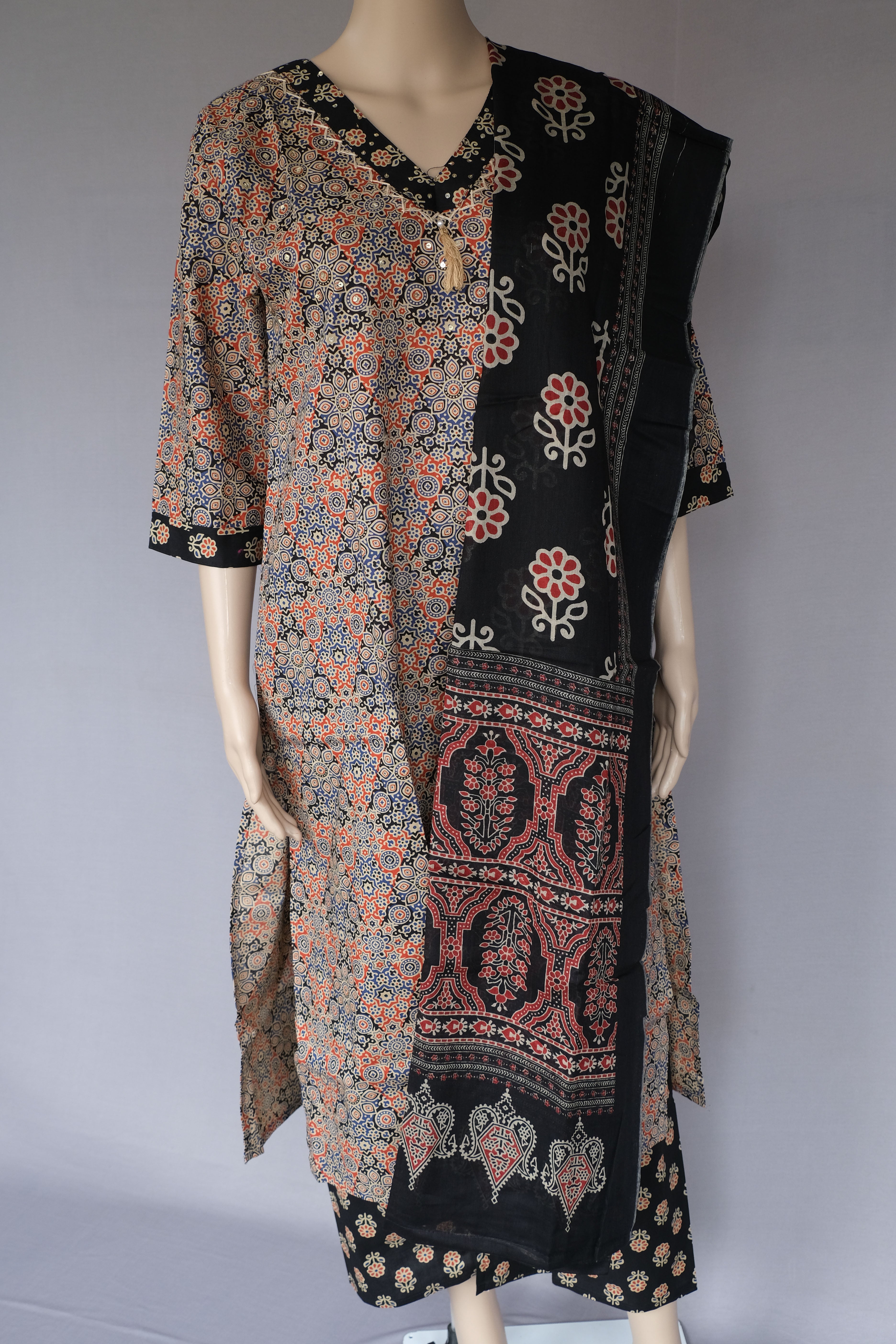 Three Piece Kurti Ajrok