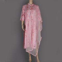 Kurti with Hand Embroidery Dupatta