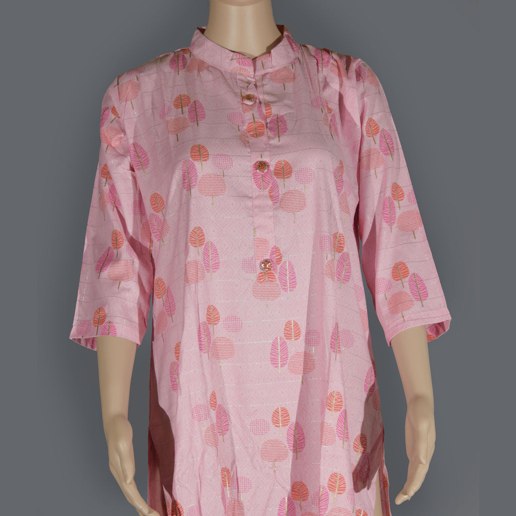Kurti with Hand Embroidery Dupatta