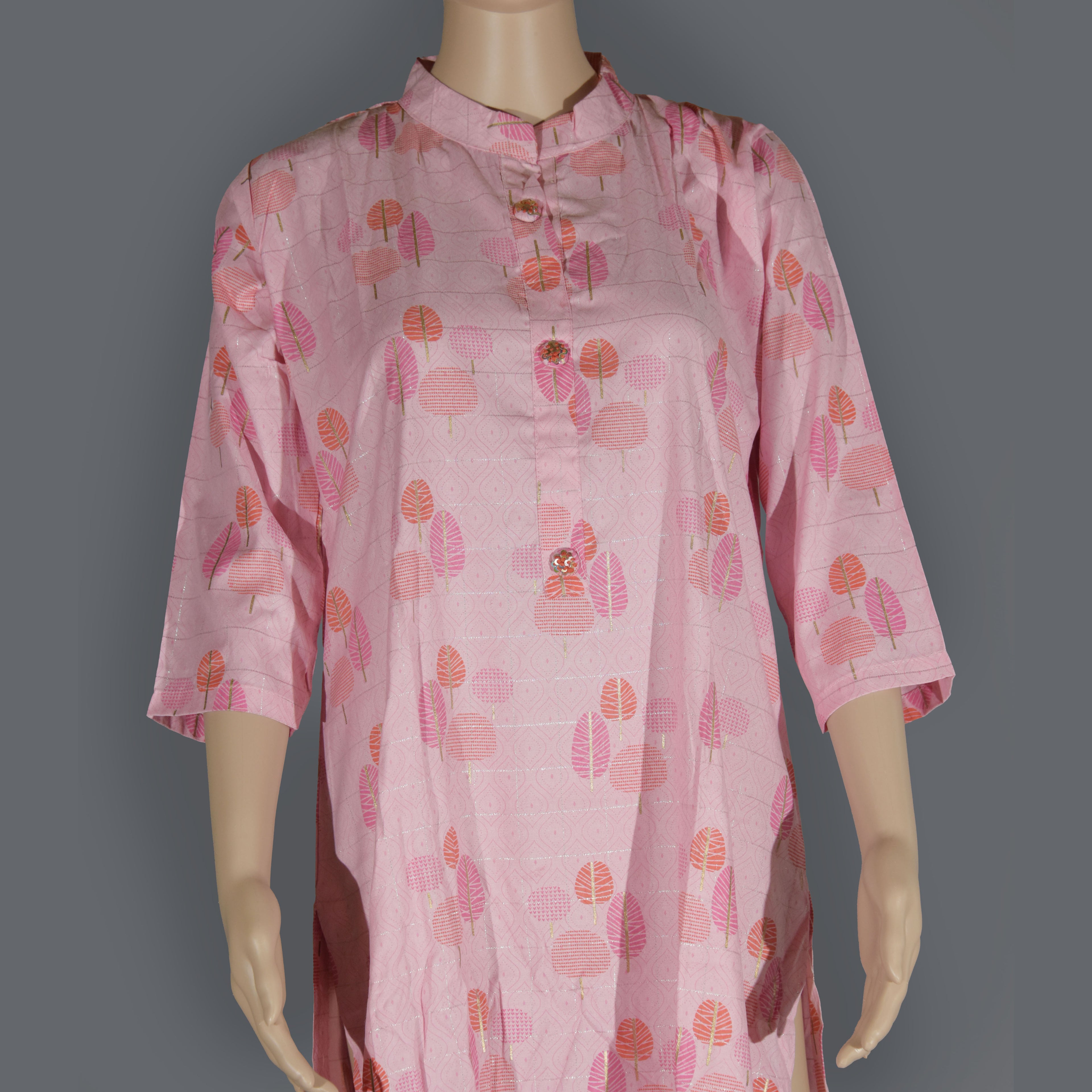 Kurti with Hand Embroidery Dupatta