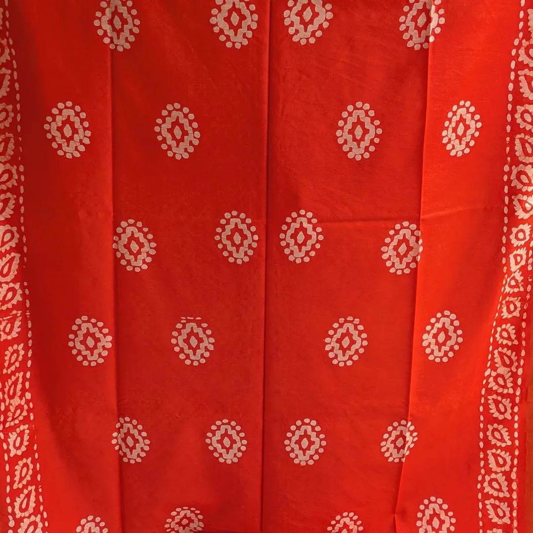 Batik Chanderi Sari with Blouse piece