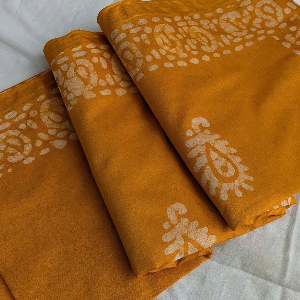 Batik Chanderi Sari with Blouse piece