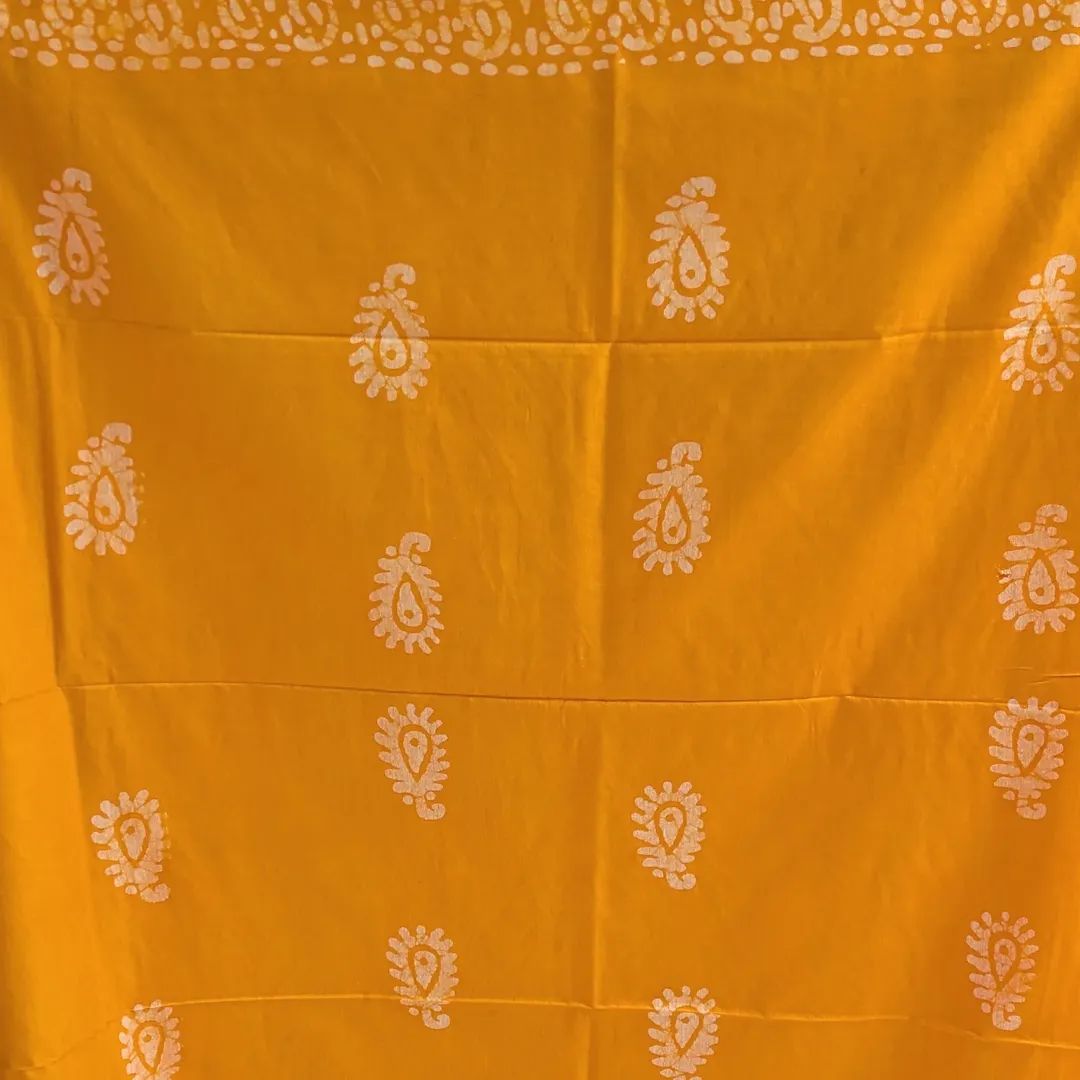 Batik Chanderi Sari with Blouse piece