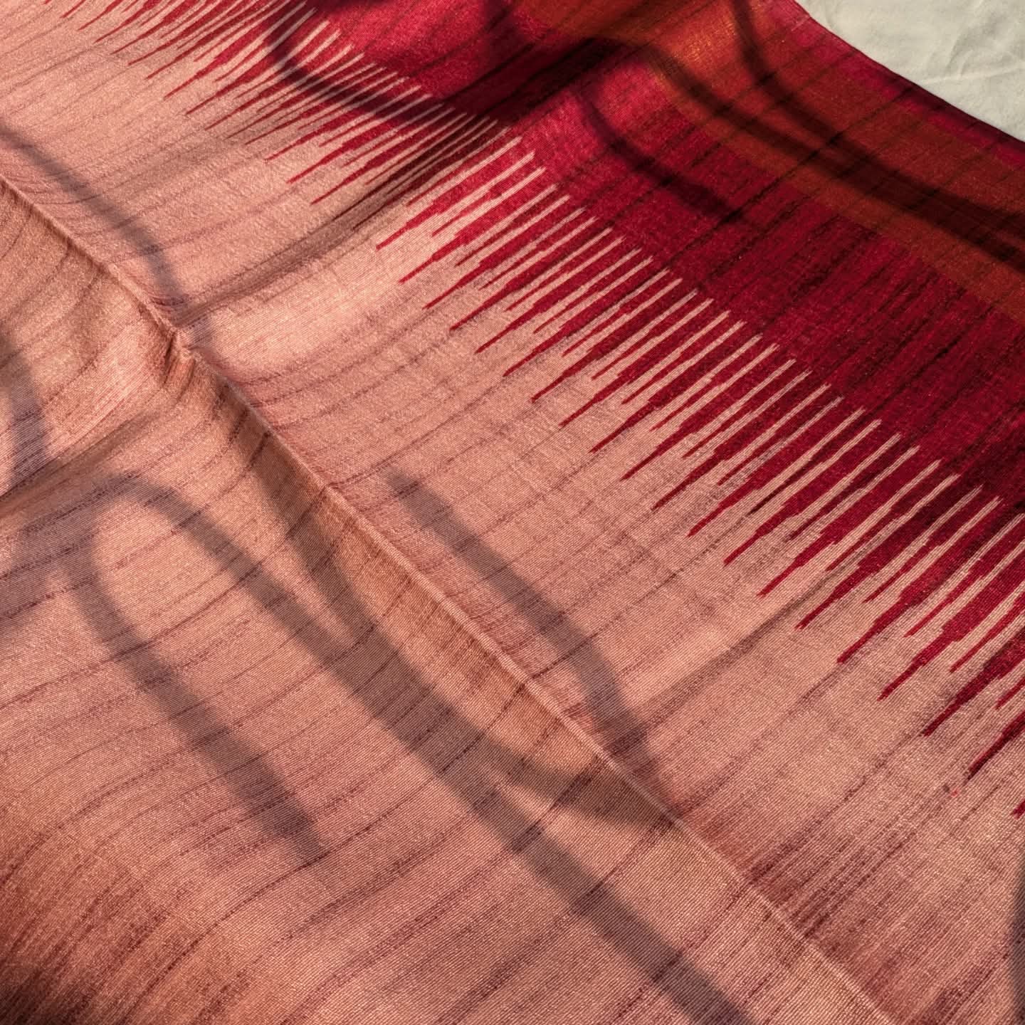 Semi Gjicha Sari with Blouse Piece