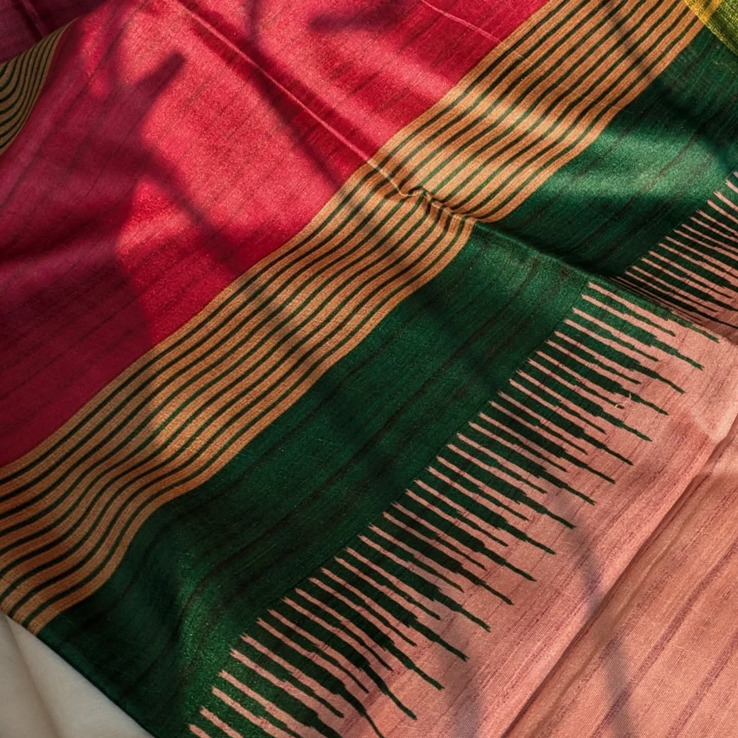 Semi Gjicha Sari with Blouse Piece