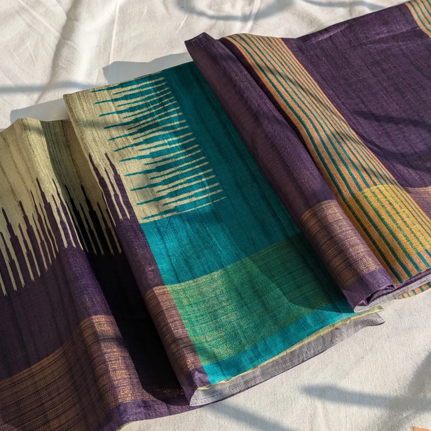 Semi Gjicha Sari with Blouse Piece