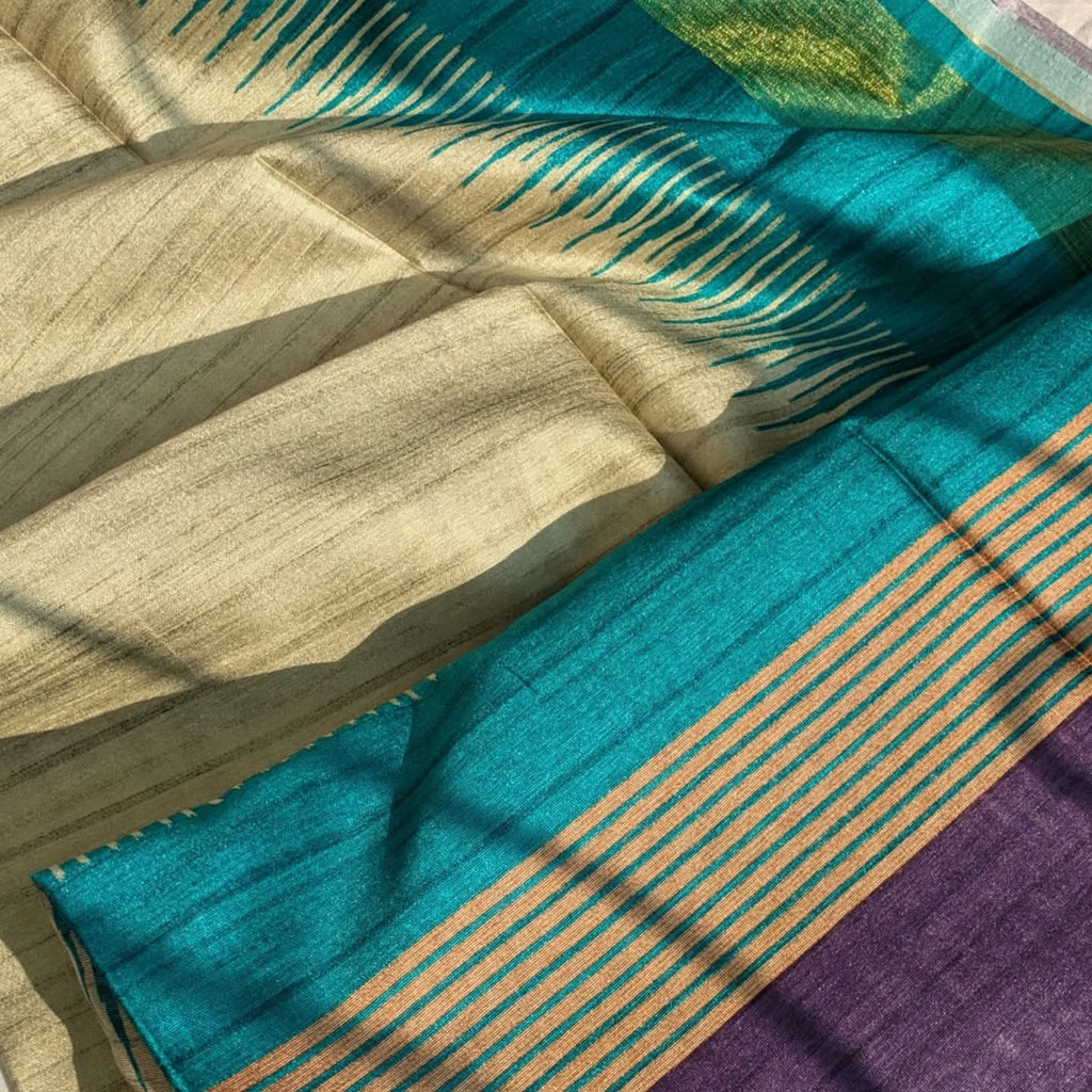 Semi Gjicha Sari with Blouse Piece