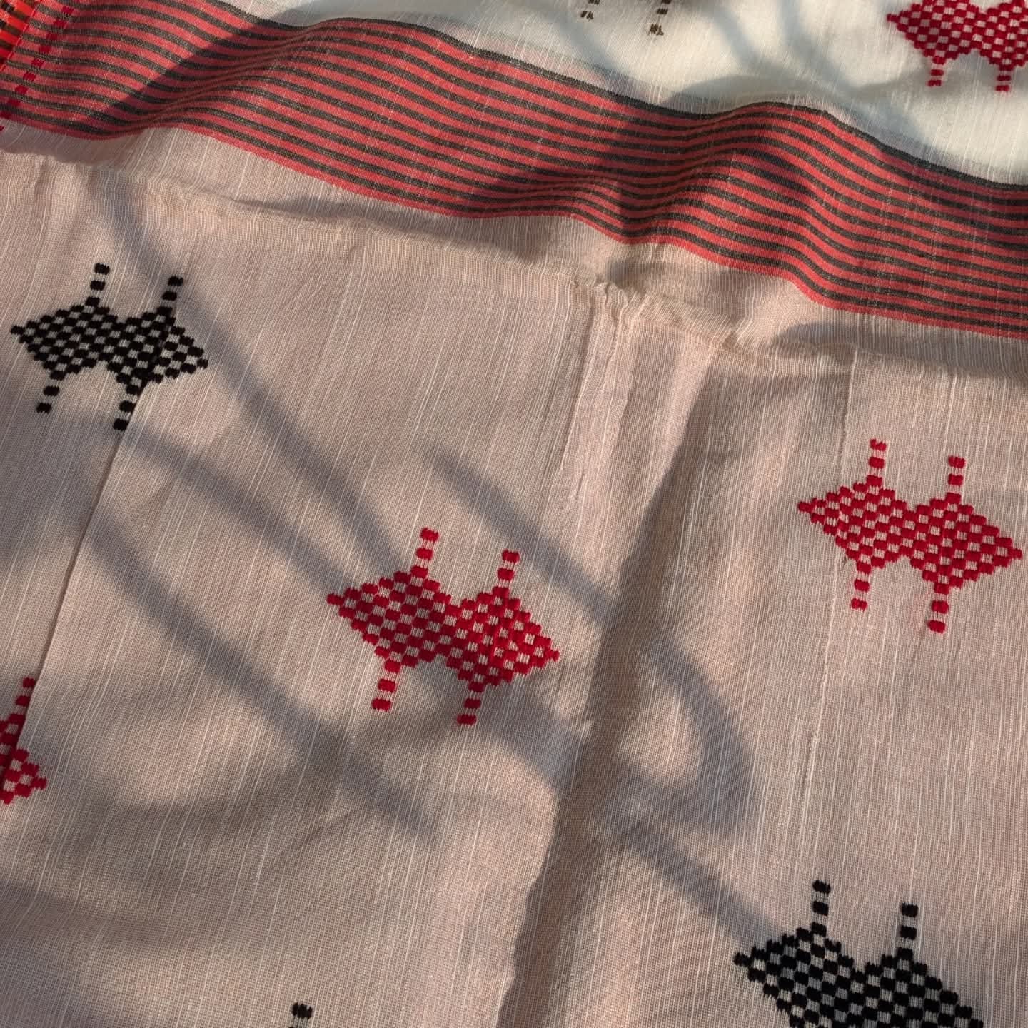 Khadi Cotton Sari with Blouse Piece