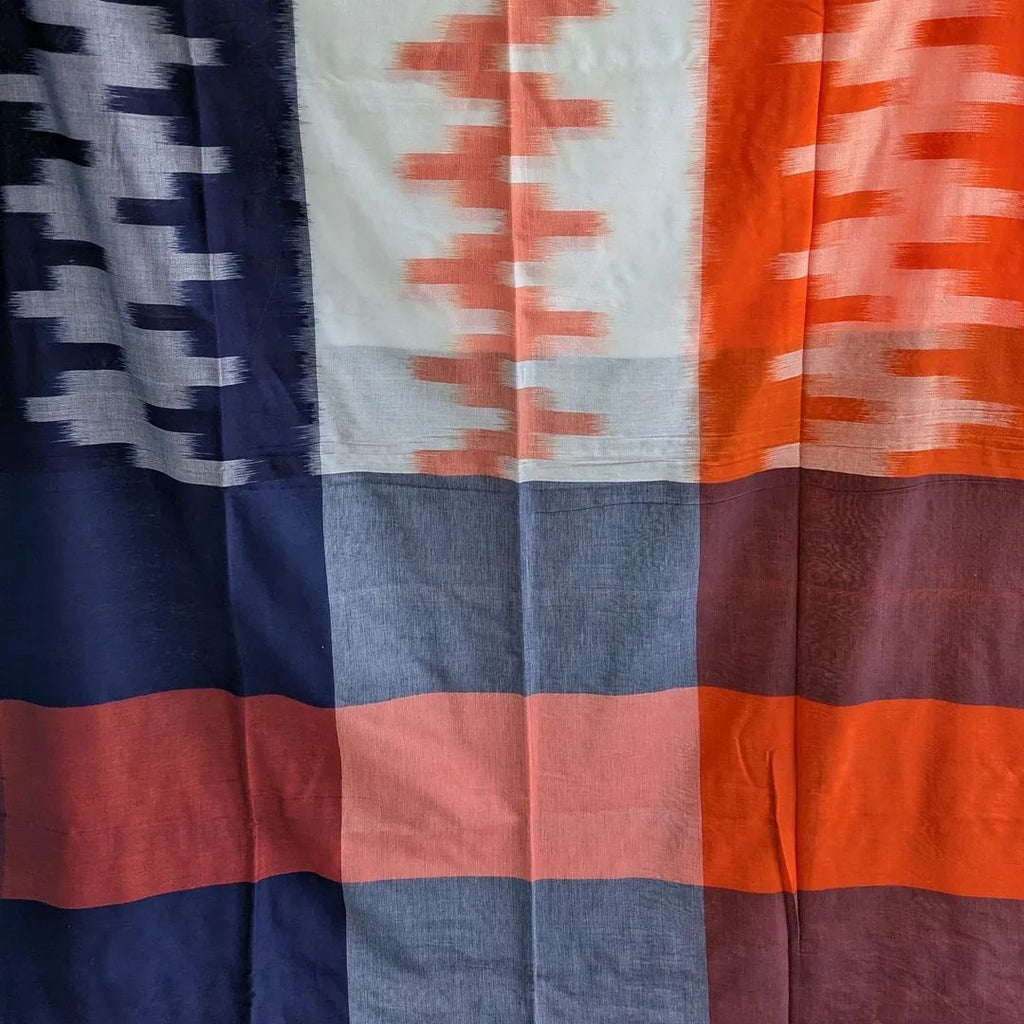 Ikkat Cotton Sari with Blouse Piece