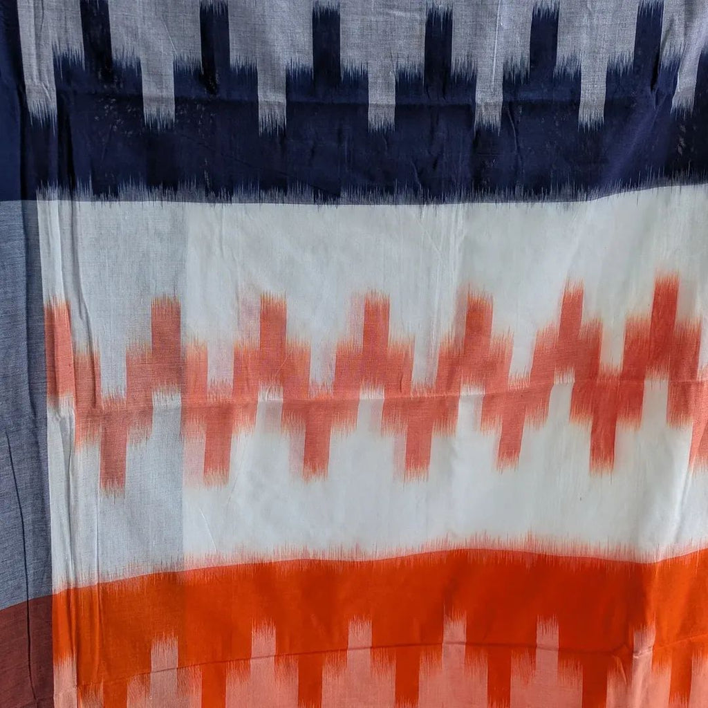 Ikkat Cotton Sari with Blouse Piece