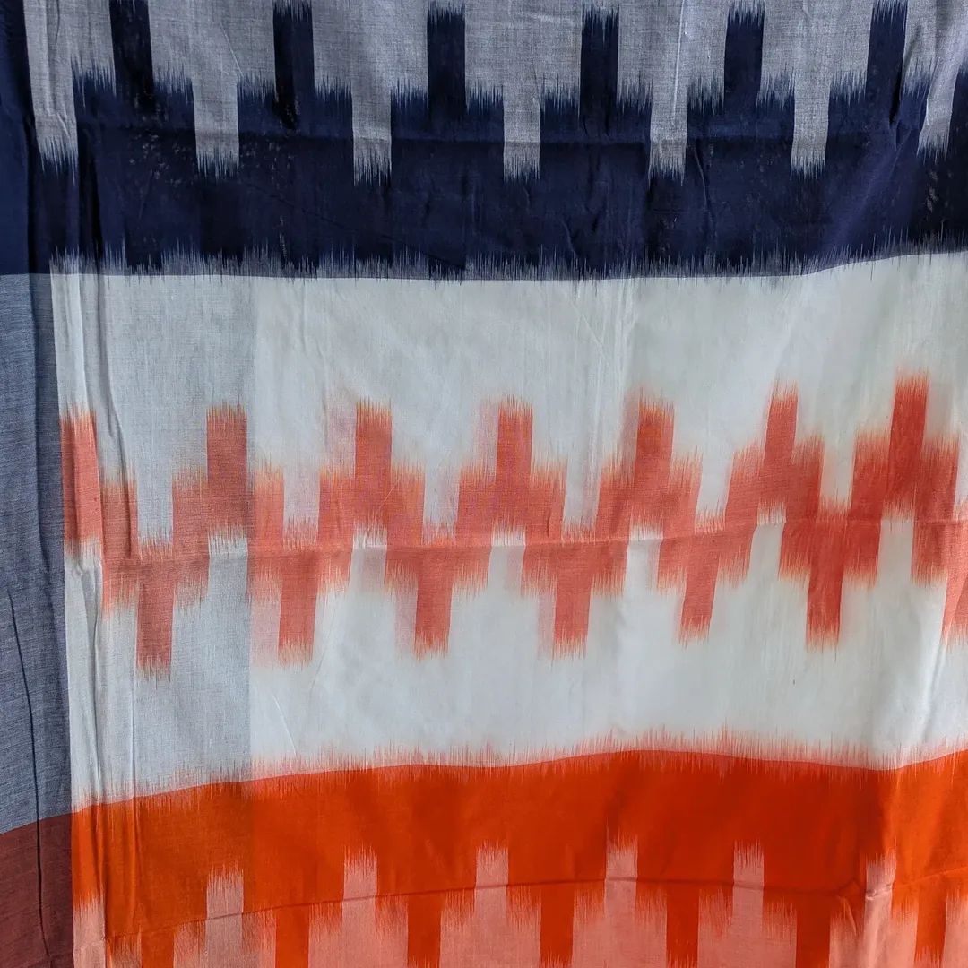 Ikkat Cotton Sari with Blouse Piece