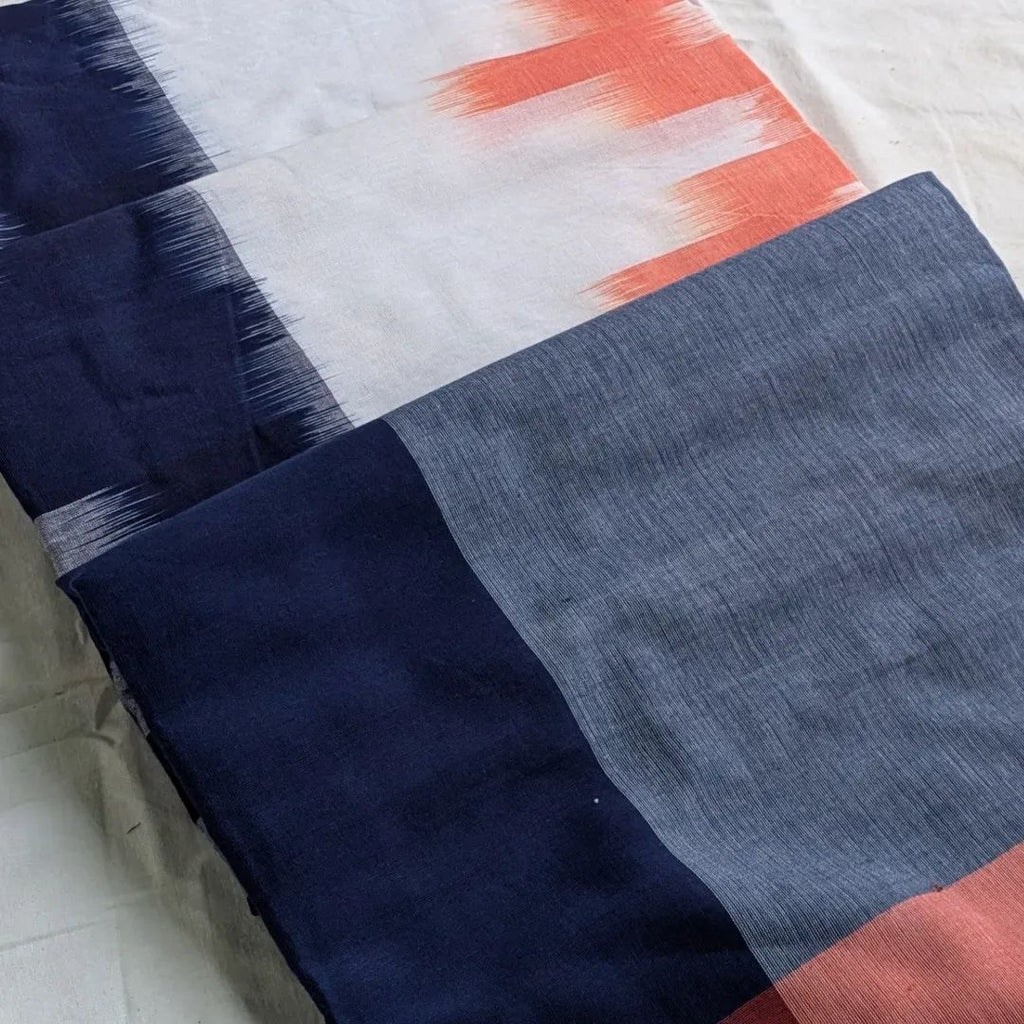 Ikkat Cotton Sari with Blouse Piece