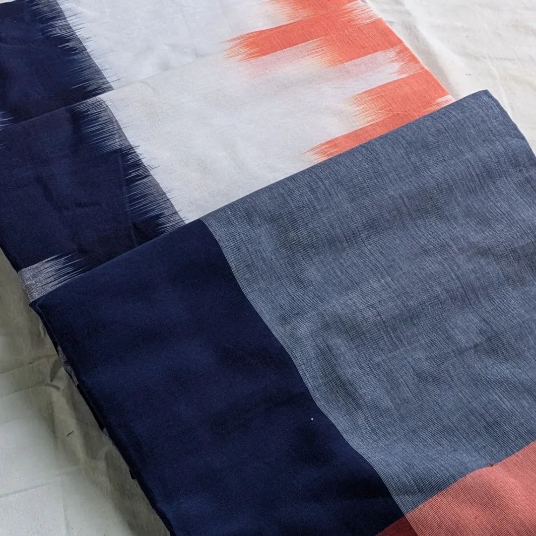 Ikkat Cotton Sari with Blouse Piece