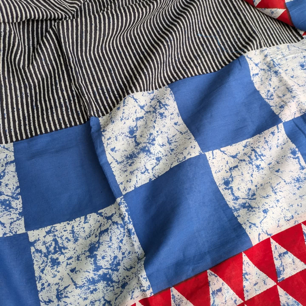Jaipuri Cotton Sari with Blouse Piece.