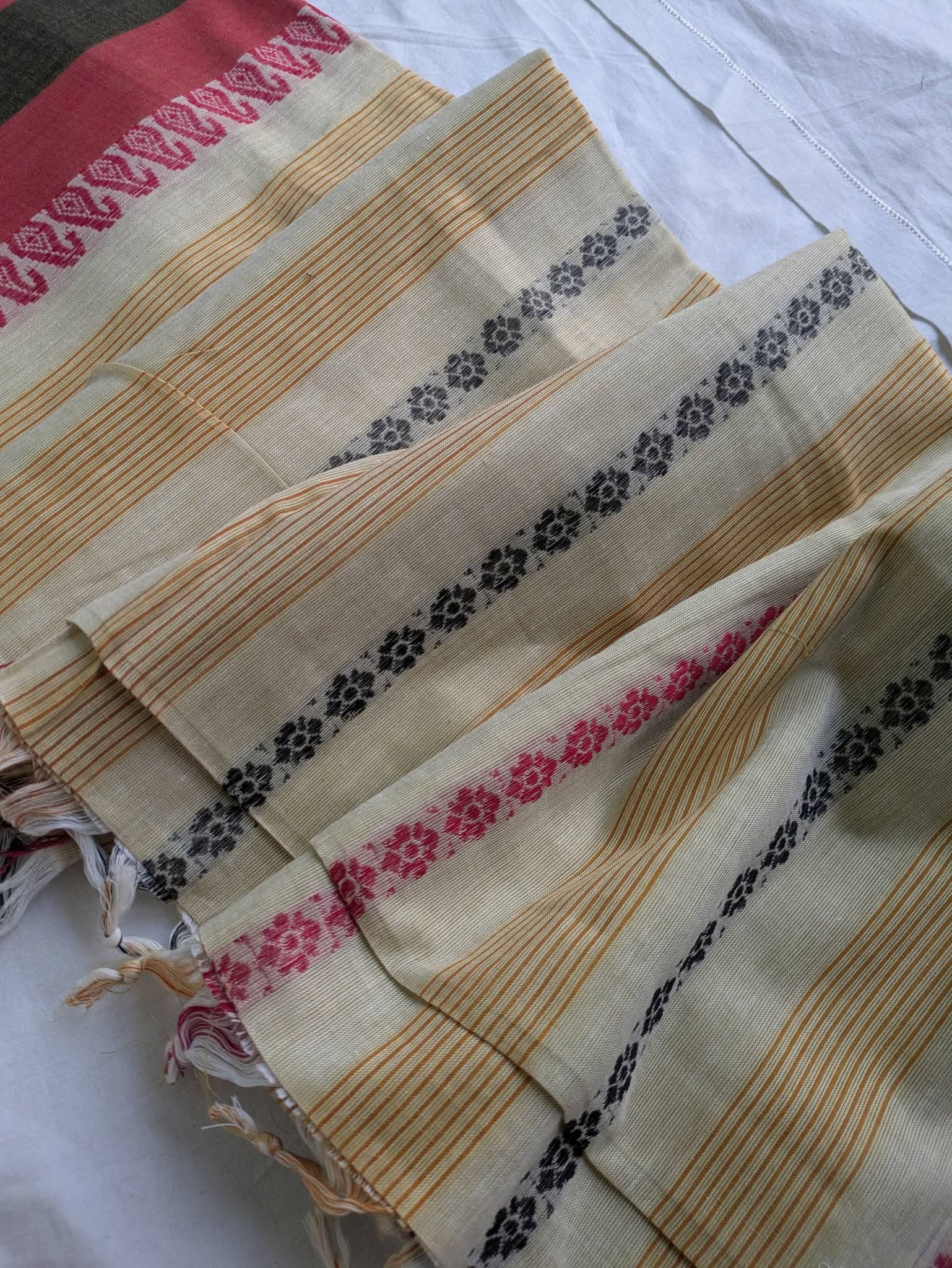Dhonekhali  Cotton Sari 1