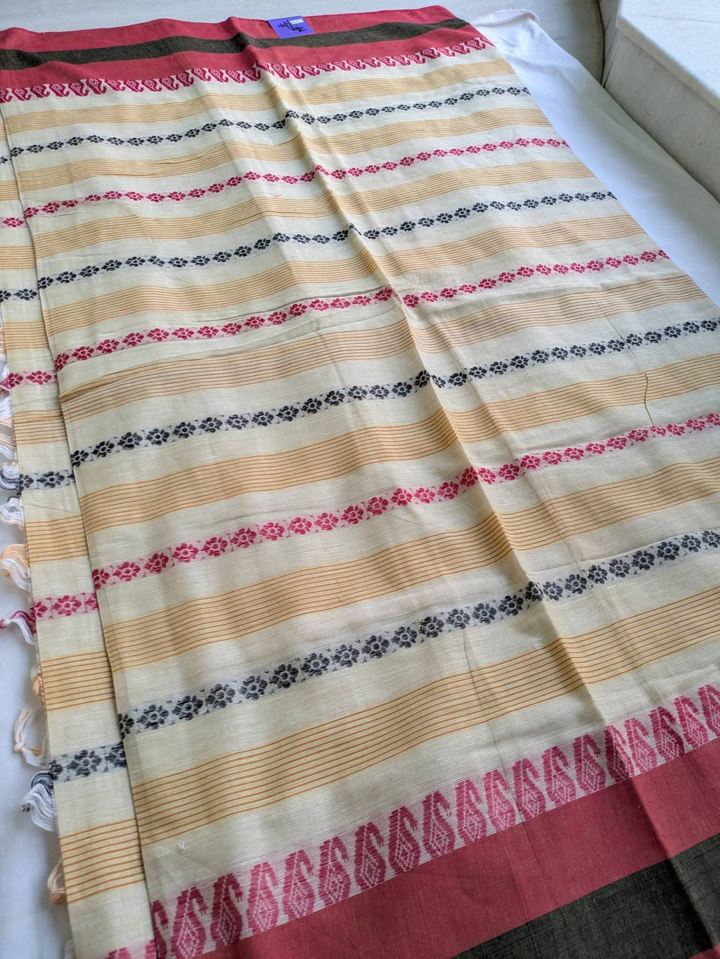 Dhonekhali  Cotton Sari 1