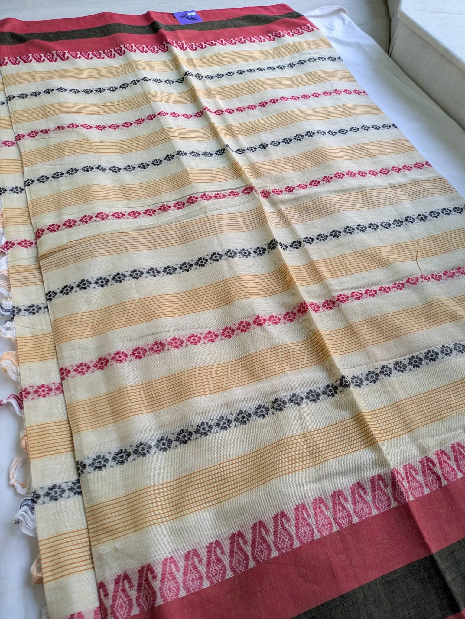Dhonekhali  Cotton Sari 1