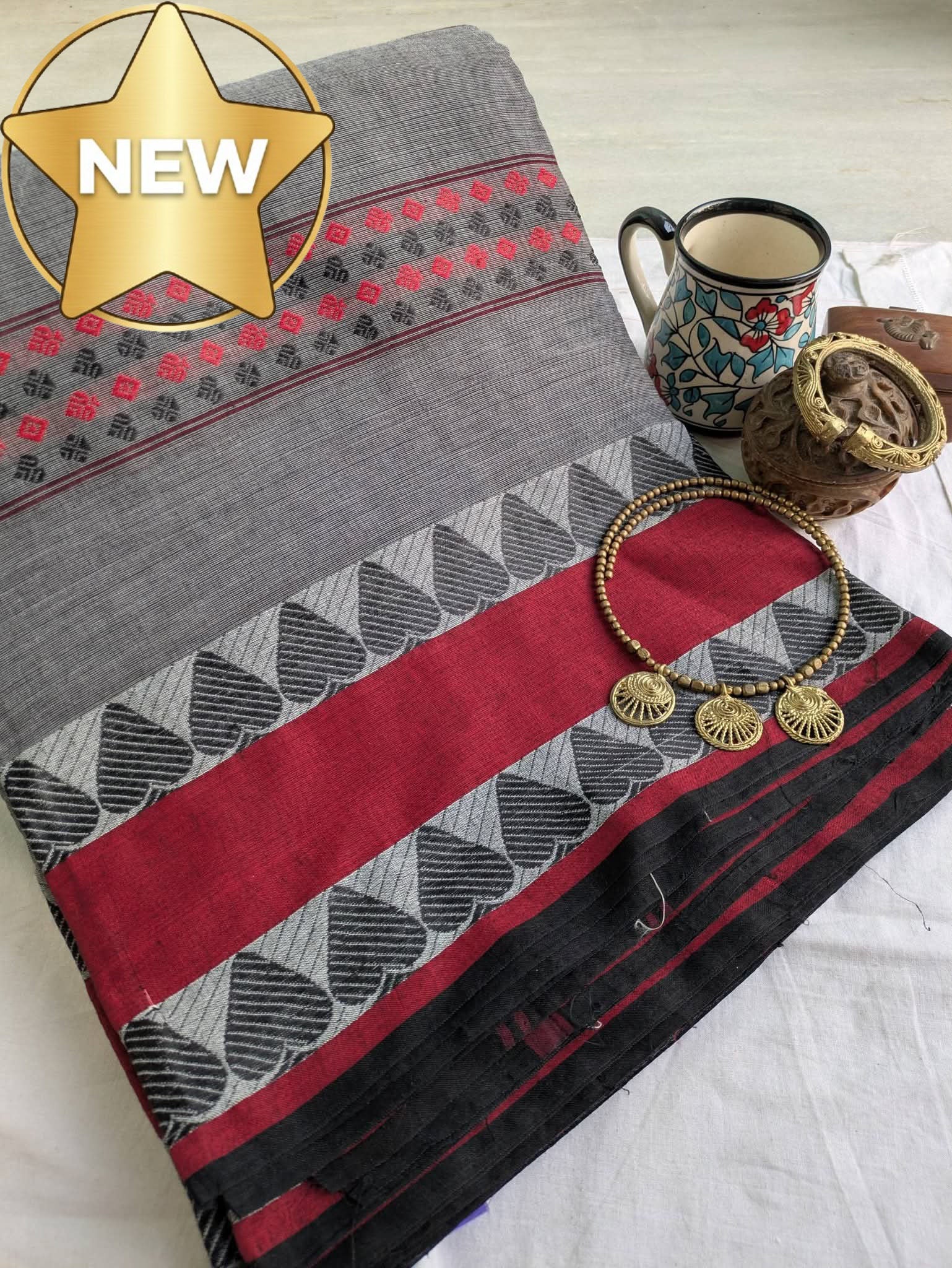 Dhonekhali  Cotton Sari 4