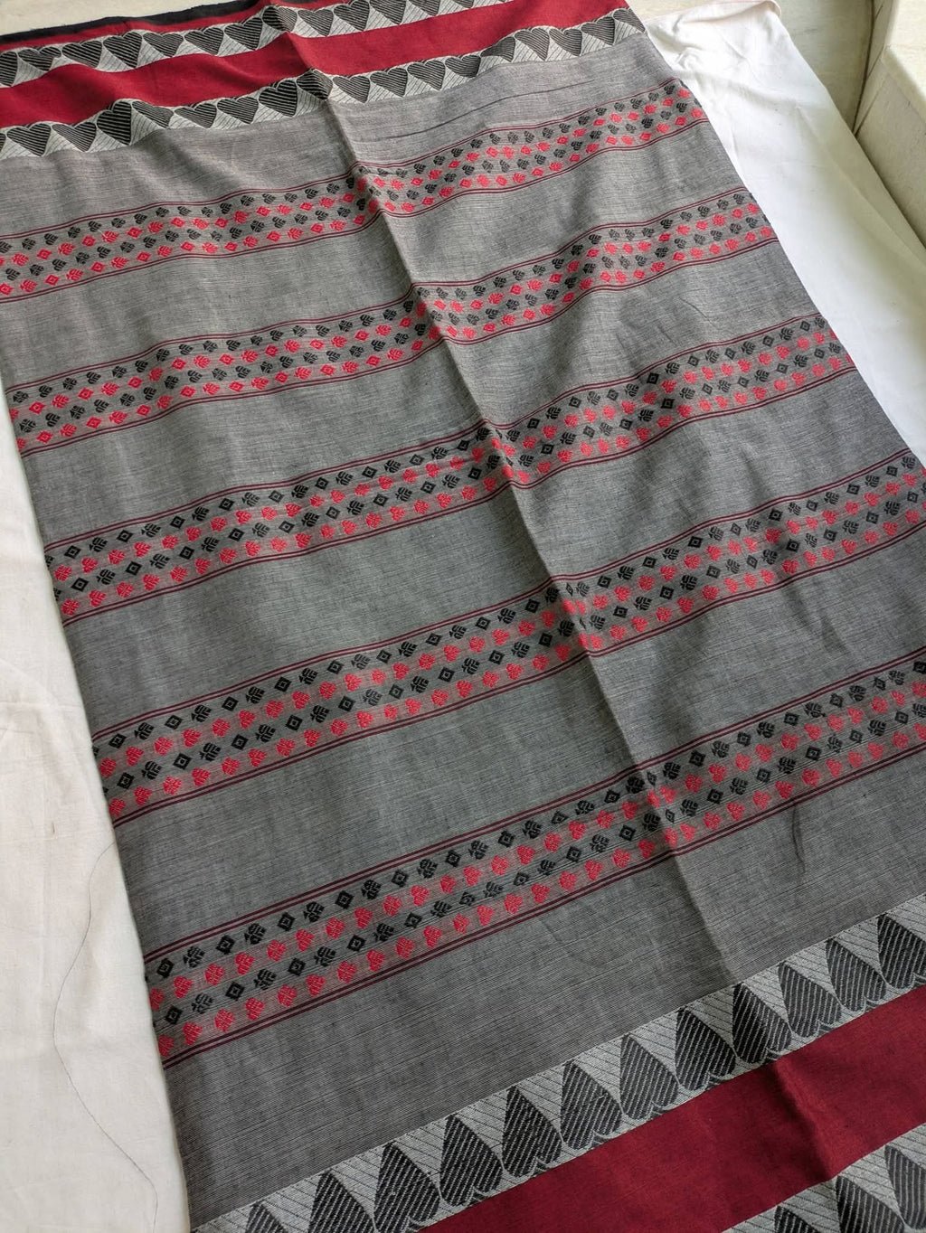 Dhonekhali  Cotton Sari 4