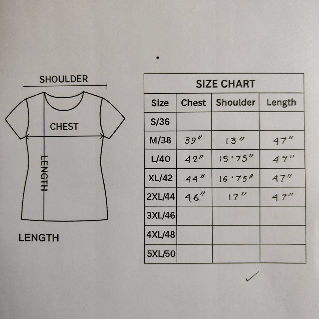 Three Piece Kurti Black