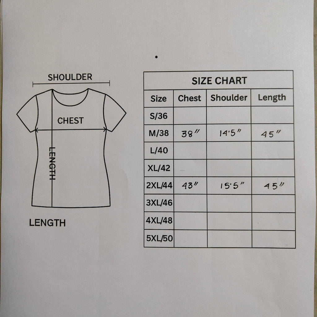 Two Piece Kurti with Embroidery Work