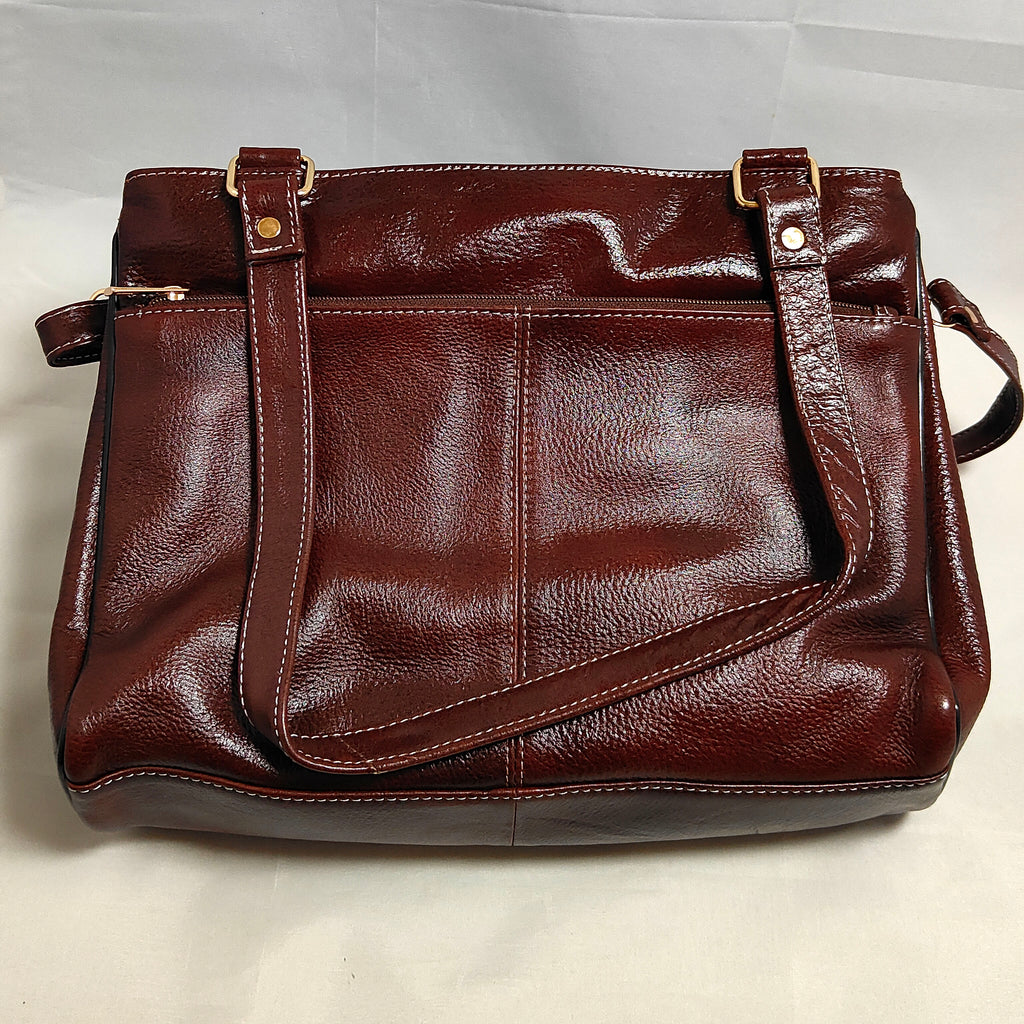 Luxury Leather Bag from Santiniketan Brown