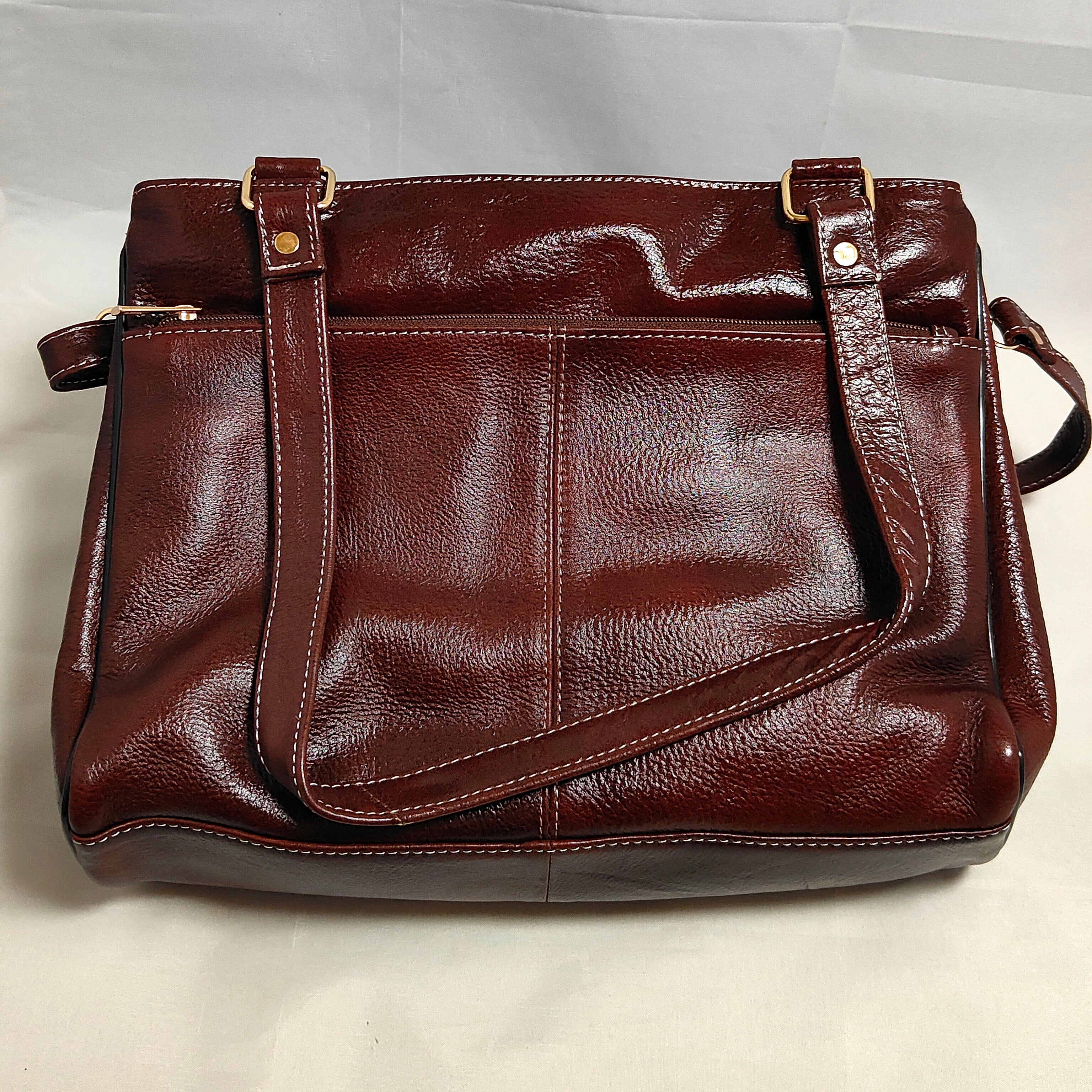Luxury Leather Bag from Santiniketan Brown