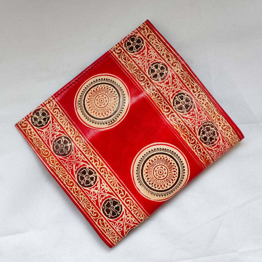 Red Leather Purse (9 Inches)