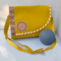 Yellow Luxe Flap Bag