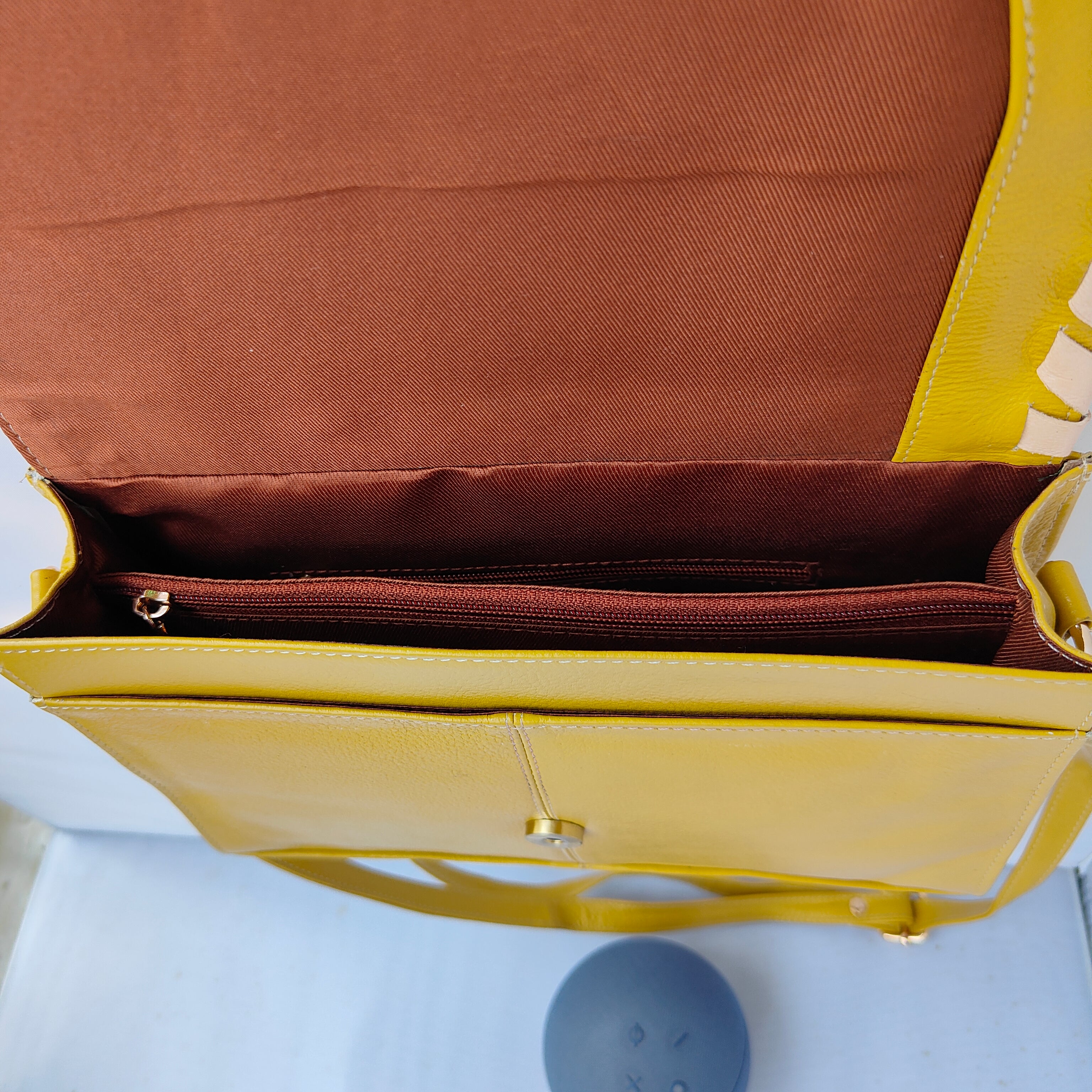 Yellow Luxe Flap Bag