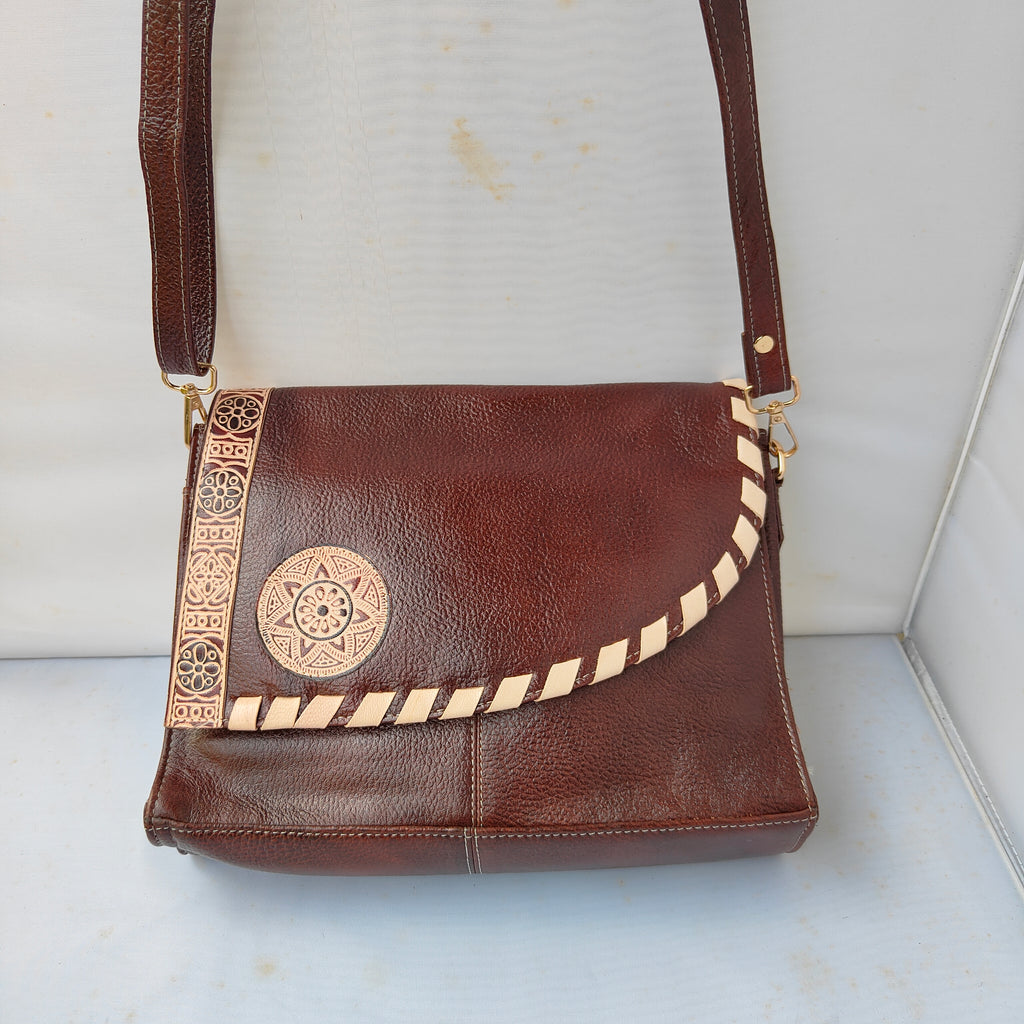 Brown Luxe Flap Bag