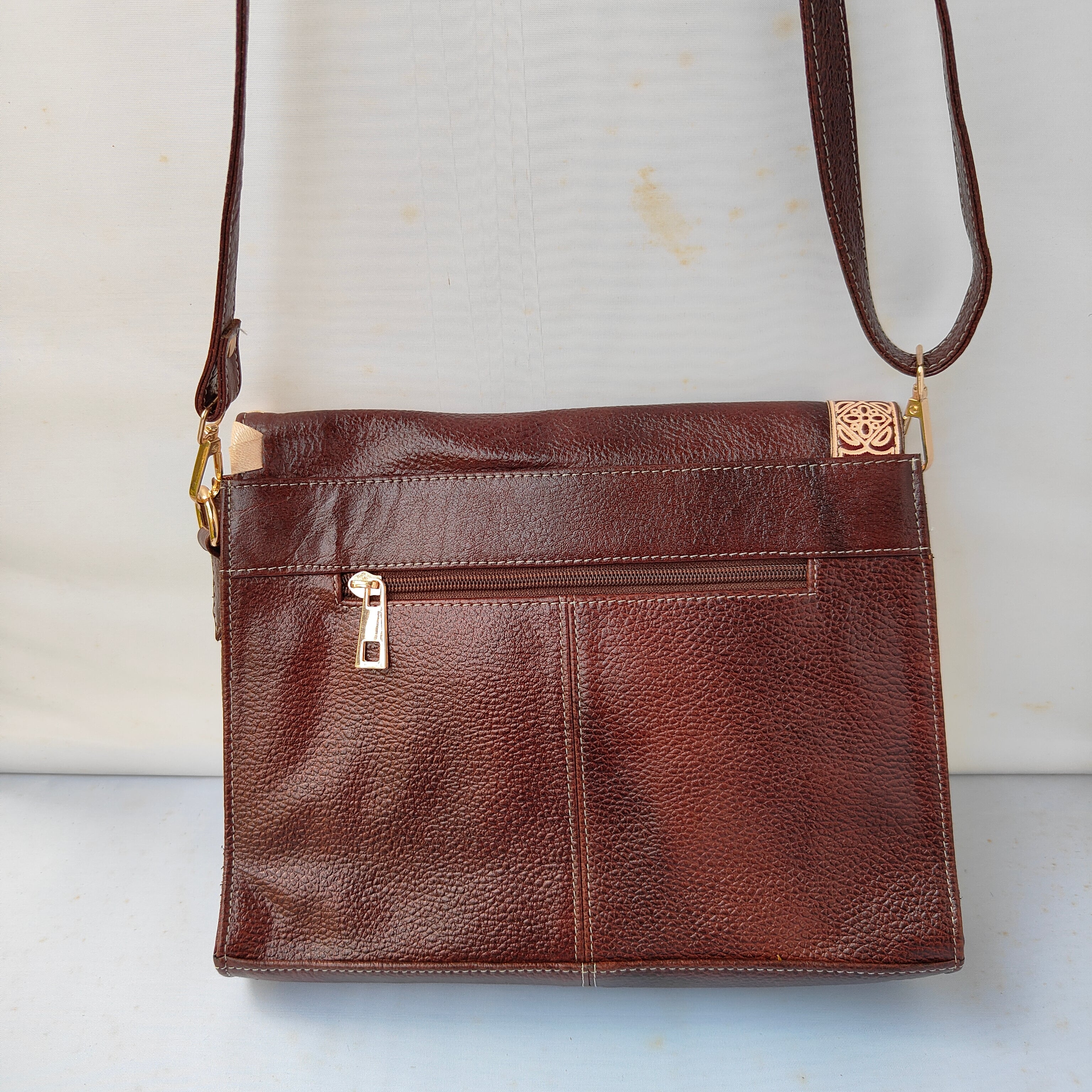 Brown Luxe Flap Bag