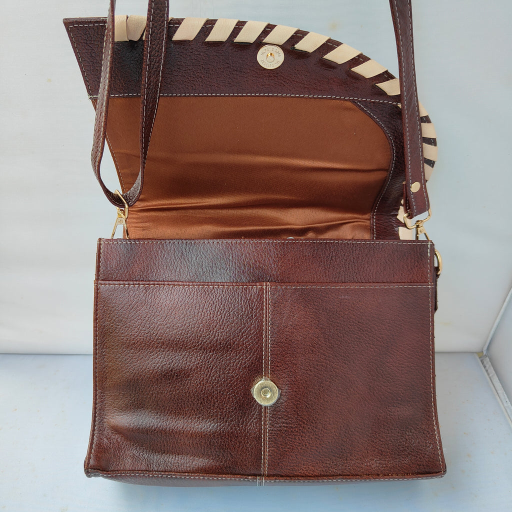 Brown Luxe Flap Bag