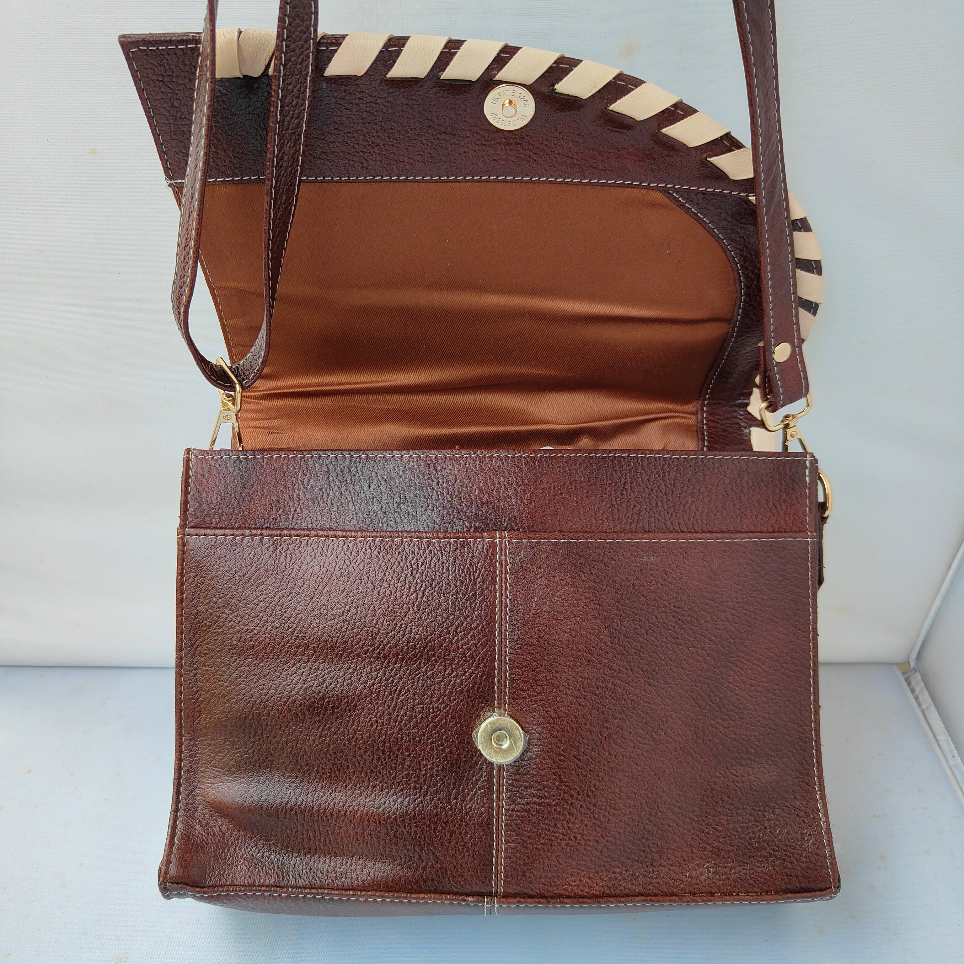 Brown Luxe Flap Bag