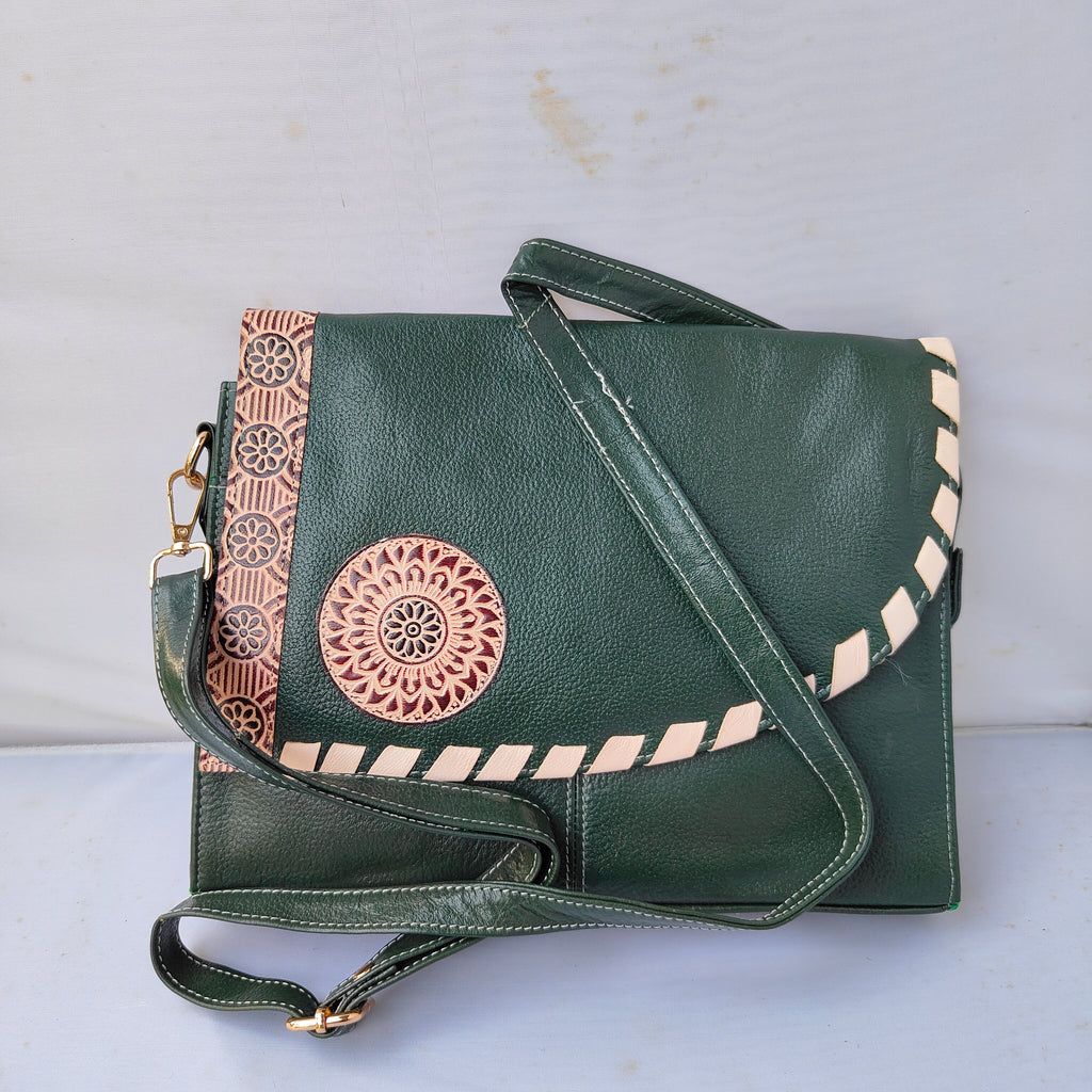 Green Luxe Flap Bag