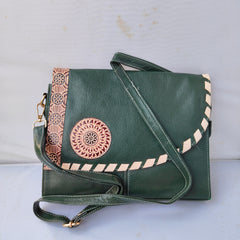 Green Luxe Flap Bag