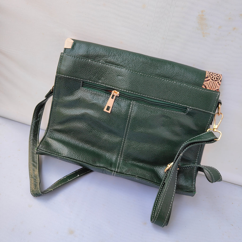 Green Luxe Flap Bag