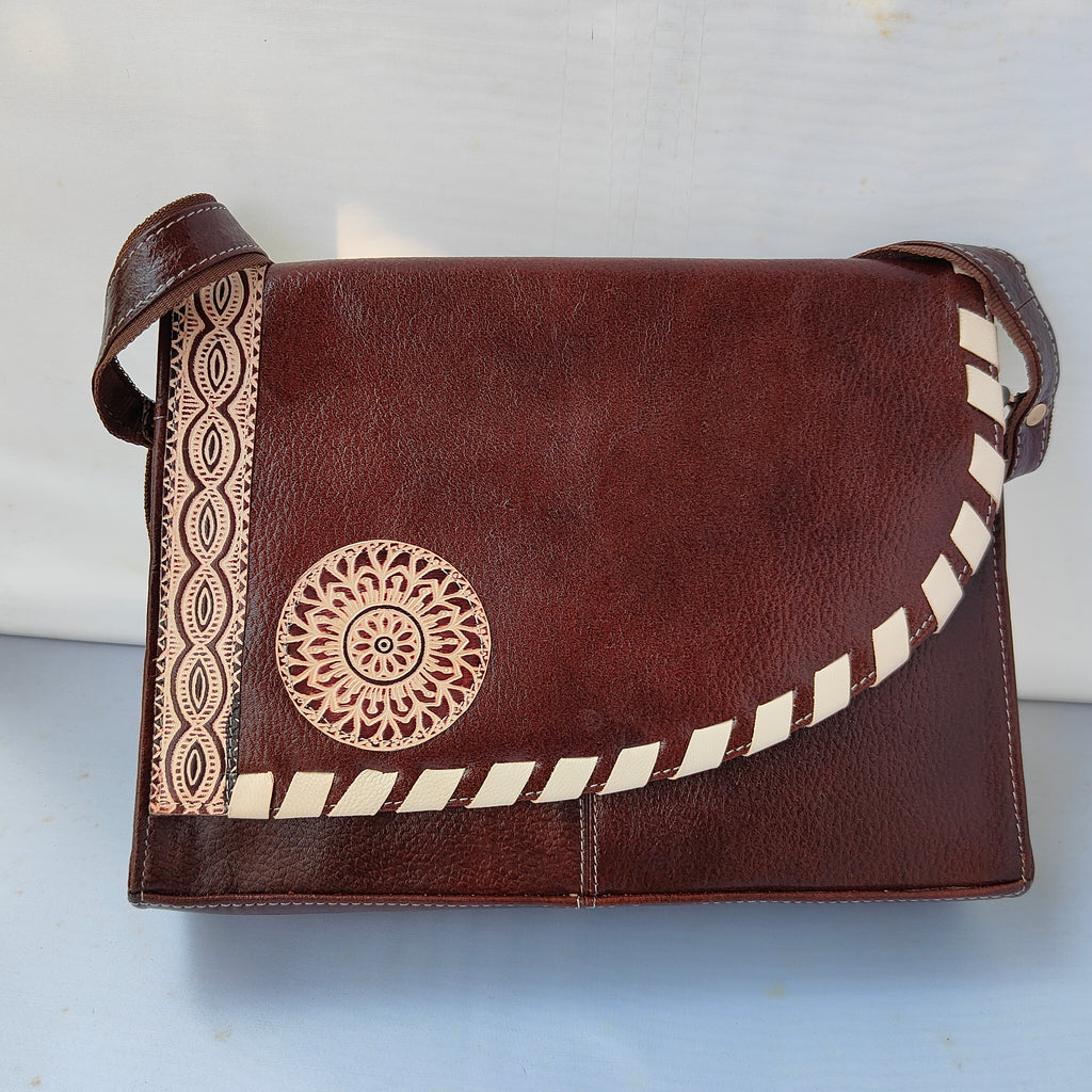 Brown Luxe Flap Bag 2