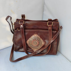 Luxury Leather Bag Brown